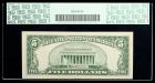 1950-B, $5 Federal Reserve Note. Star Note. PCGS Extremely Fine 40PPQ - 2