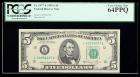 1981-A, $5 Federal Reserve Note. PCGS Very Choice New 64PPQ