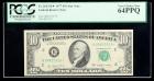 1977, $10 Federal Reserve Note. Star Note. PCGS Very Choice New 64PPQ