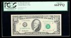 1995, $10 Federal Reserve Note. PCGS Gem New 66PPQ