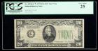 1934, $20 Federal Reserve Note. DGS Star Note. PCGS Very Fine 25