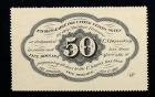 1862, 50c Fractional Currency. First Issue, perforated edges, with ABCO monogram - 2