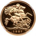 Great Britain. Half Sovereign, 1987 NGC PF70 UC - 2