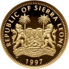 Sierra Leone. 50 Dollars, 1997 ANACS Proof 69 - 2