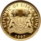 Sierra Leone. 50 Dollars, 1997 ANACS Proof 69 - 2