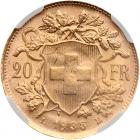 Switzerland. 20 Francs, 1935-LB NGC MS65 - 2