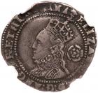 Great Britain. Threepence, 1574 NGC VF