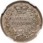 Great Britain. Shilling, 1856 NGC About Unc - 2