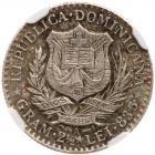 Dominican Republic. 50 Centesimos, 1891-A NGC MS65 - 2