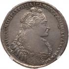 Russia. Ruble, 1736 NGC About Unc