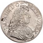 France. 1/2 Ecu, 1681-A Choice EF