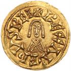 Visigoths. Reccared I, 586-601. Gold Tremissis (1.57 g) EF - 2