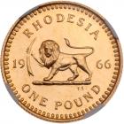 Rhodesia. Pound, 1966 NGC Proof 66 - 2