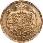 Denmark. 20 Kroner, 1917 AH VBP NGC MS64 - 2