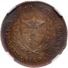 Colombia. 2 Reales, 1849 (Bogota) NGC MS63