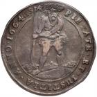 German States: Brunswick-Luneburg-Calenberg. Taler, 1664-HS NGC EF45