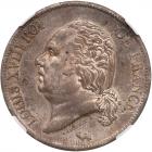 France. 5 Francs, 1821-A NGC MS63