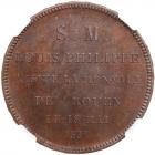 France. Bronze Pattern (Essai) 5 Francs, 1831 NGC MS64 BR - 2