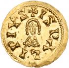 Visigoths. Sisebut, 612-621. Gold Tremissis (1.50 g) Mint State - 2