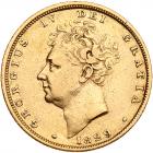 Great Britain. Sovereign, 1829 Fine