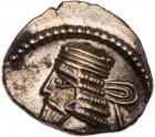 Parthian Kingdom. Vologases I. Silver Drachm (3.60 g), second reign, ca. AD 58-7