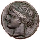 Zeugitania, Carthage. BI Tridrachm (11.00 g), ca. 210-201 BC EF