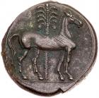 Zeugitania, Carthage. BI Tridrachm (11.00 g), ca. 210-201 BC EF - 2