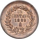 Mexico. Centavo, 1889-Mo NGC MS65 BR