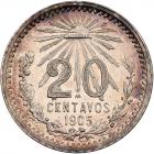 Mexico. 20 Centavos, 1905-M NGC MS62