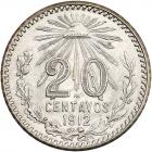 Mexico. 20 Centavos, 1912-M NGC MS66