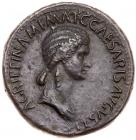 Agrippina Senior, wife of Germanicus. Died AD 33. AE Sestertius (24.79g) VF