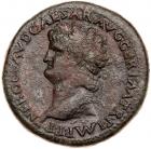 Nero, AD 54-68. AE Sestertius (23.96g) About VF