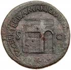 Nero, AD 54-68. AE Sestertius (23.96g) About VF - 2