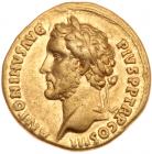 WITHDRAWN - Antoninus Pius, AD 138-161. Gold Aureus (6.99g) VF VF