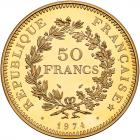 France. Republic Gold Piefort 50 Francs, 1974 NGC PF66 UC - 2