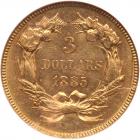 1885 $3 Gold NGC MS62 - 2