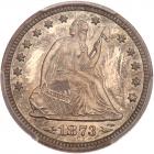 1873 Liberty Seated 25C. Arrows PCGS Proof 63