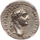 Tiberius, AD 14-37. Silver Denarius (3.83g).