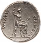 Tiberius, AD 14-37. Silver Denarius (3.83g). - 2