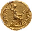 Tiberius, AD 14-37. Gold Aureus (7.78g) - 2