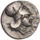 Sicily, Syracuse. Timoleon and the Third Democracy. Silver Stater (8.13 g), 344-