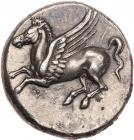 Sicily, Syracuse. Timoleon and the Third Democracy. Silver Stater (8.13 g), 344- - 2