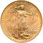 1908-D $20 St. Gaudens. No Motto PCGS MS62