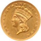 1876 $1 Gold Indian PCGS AU55