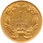 1876 $1 Gold Indian PCGS AU55 - 2