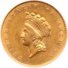 1856-S $1 Gold Indian PCGS AU55