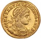 Constantine II. Gold Solidus (4.36 g), as Caesar, AD 317-337 EF