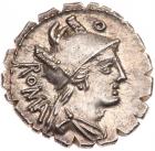 C. Poblicius Q.f. Silver Denarius (3.65 g), 80 BC Mint State