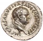 Vespasian, with Titus and Domitian, as Caesars. Silver Denarius (3.53 g), AD 69-