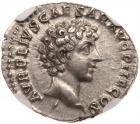 Antoninus Pius and Marcus Aurelius as Caesar, AD 140, Silver Denarius (3.62) - 2